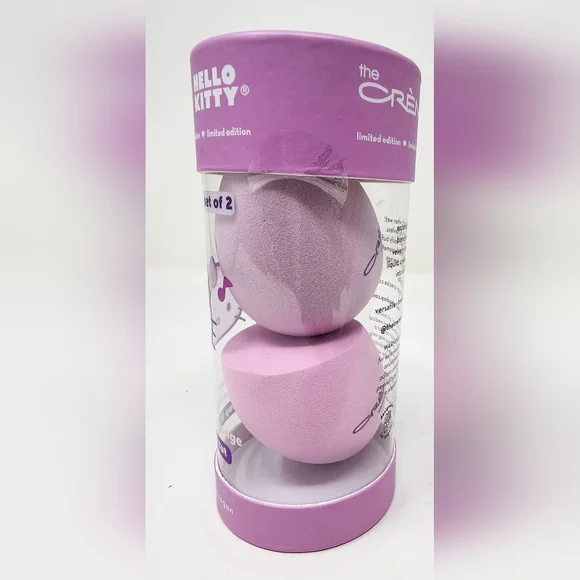 Hello Kitty The Creme Shop Makeup Blending Sponge Set Of 2 Latex & Cruelty Free - Picture 4 of 7